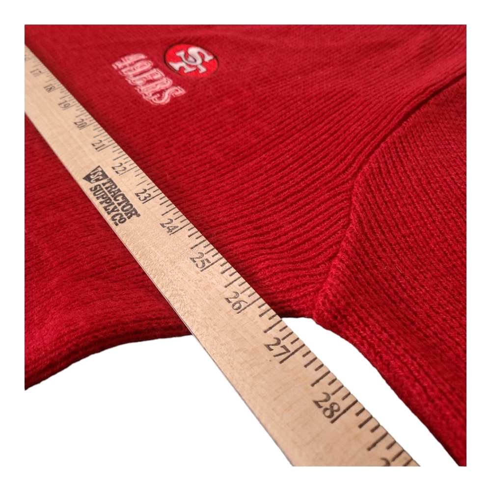 STARTER Red V-Neck Sweater - Picture 10 of 10